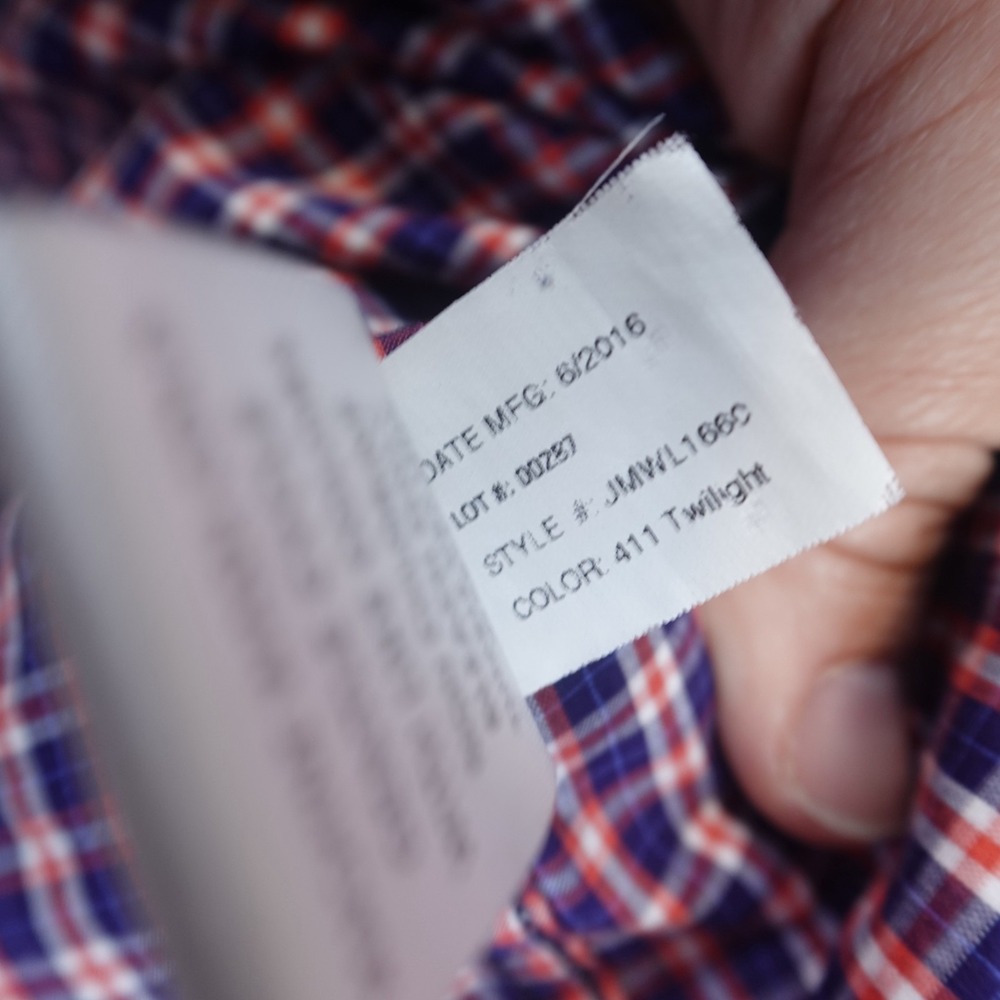 Johnnie O Shirt Classic Check Button Down Size Small Long Sleeves - Picture 6 of 9